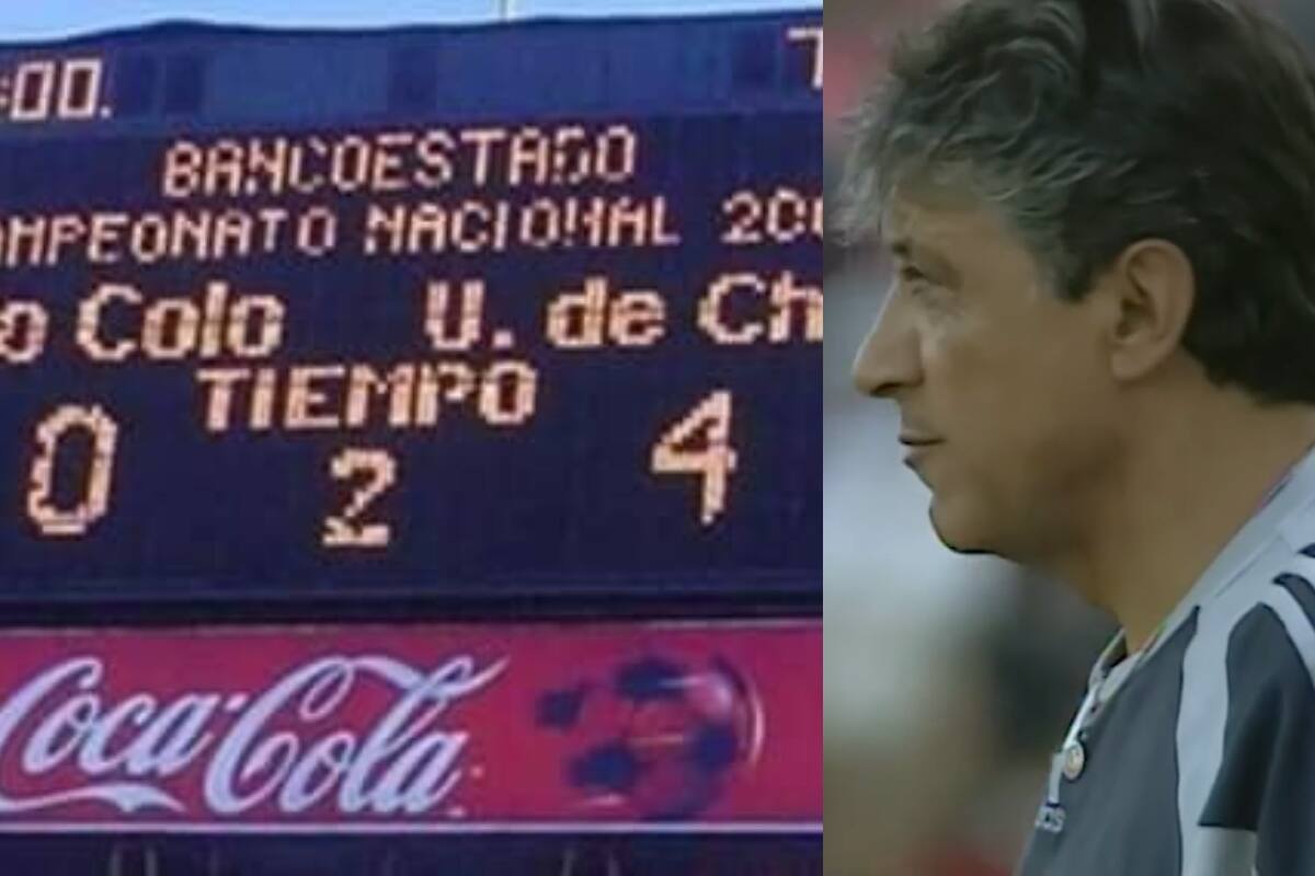 Fue el DT de una de las últimas goleadas de la U a Colo Colo.