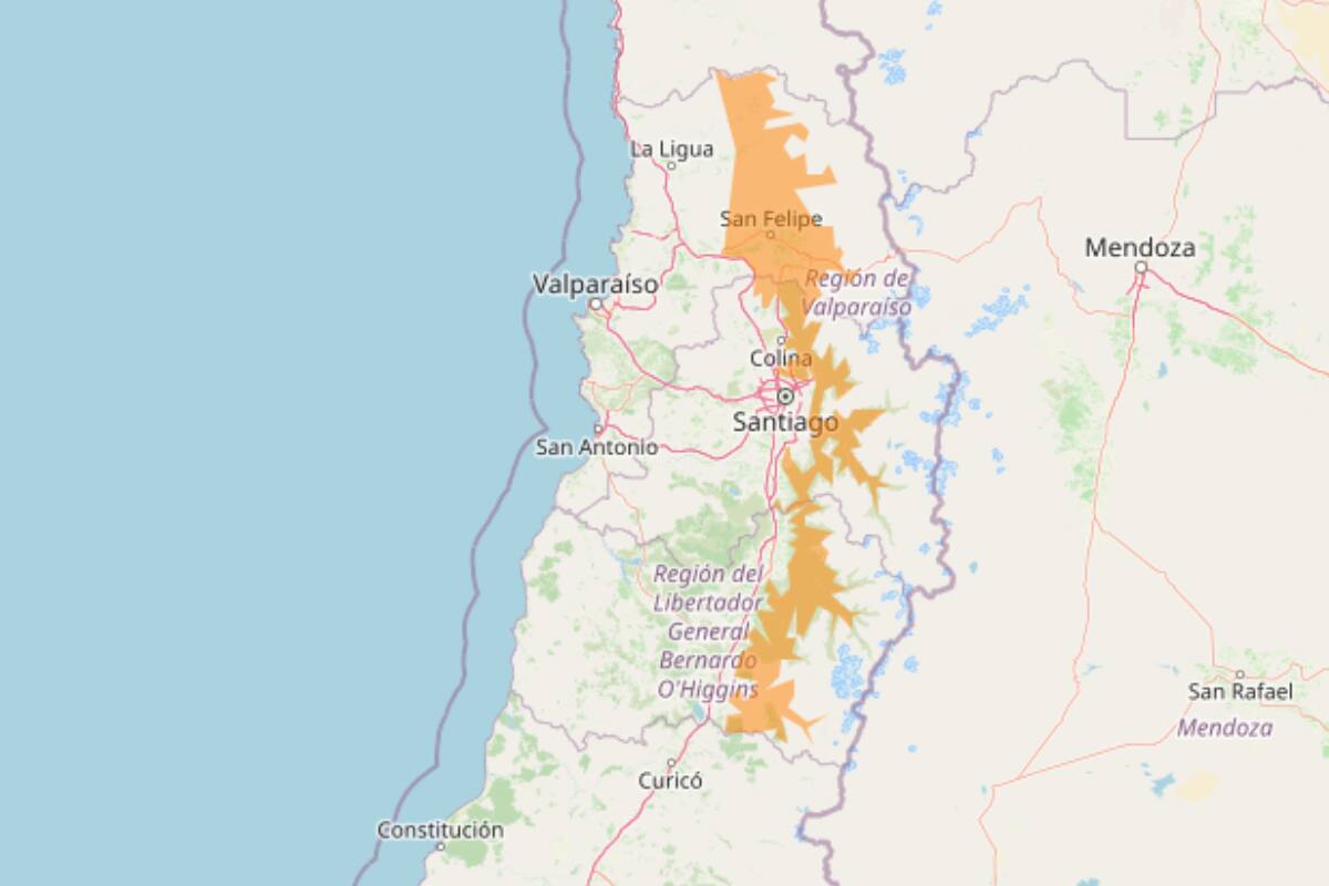 Este fin de semana, los termómetros bajaran por sobre los -8°C en la zona central. Créditos: DMC.