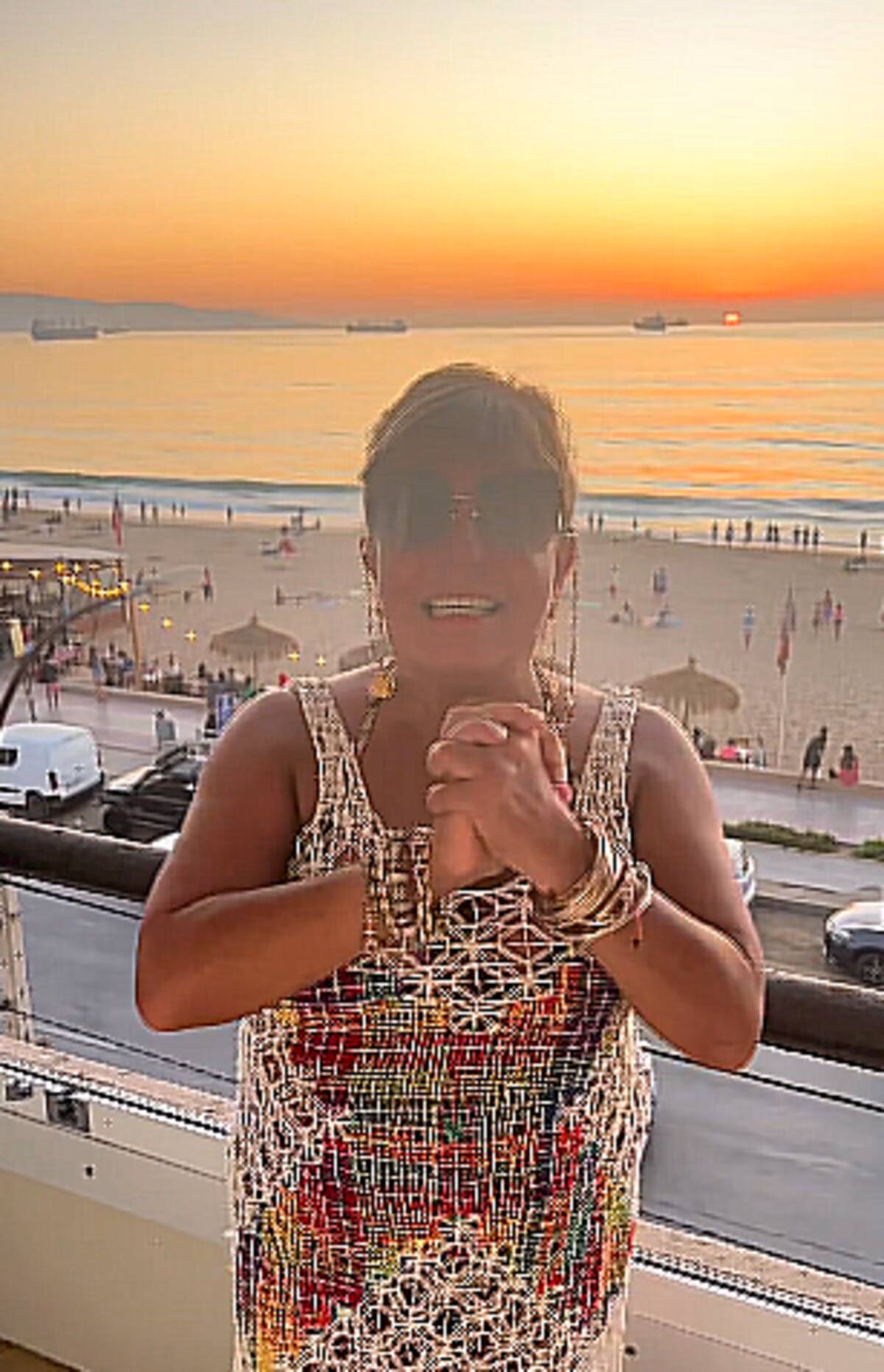 La abogada apareció triste en Viña del Mar / Instagram