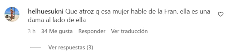 El comentario de Helhue Sukni.