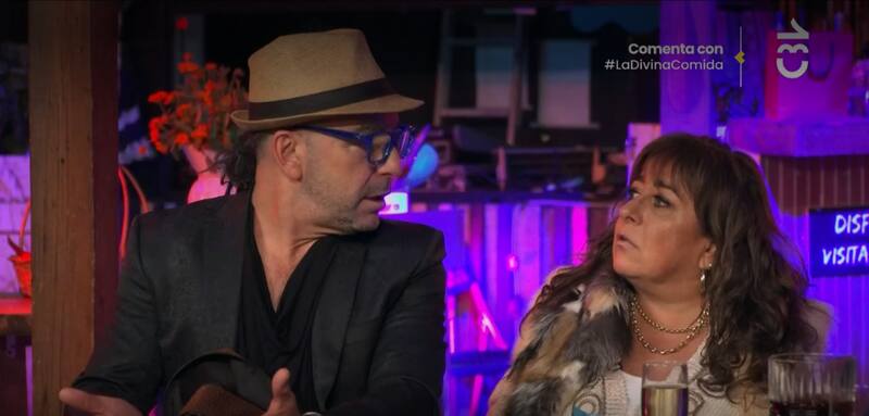 Helhue Sukni y Jorge Alís en "La Divina Comida".