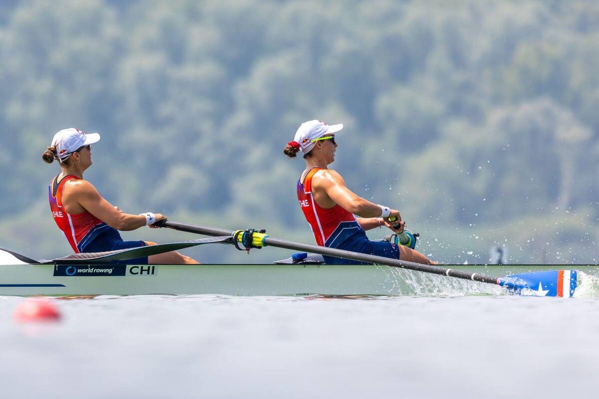 clasificaron a la semifinal de remo en Copa del Mundo de Chequia. Foto: Federación Chilena de Remo.