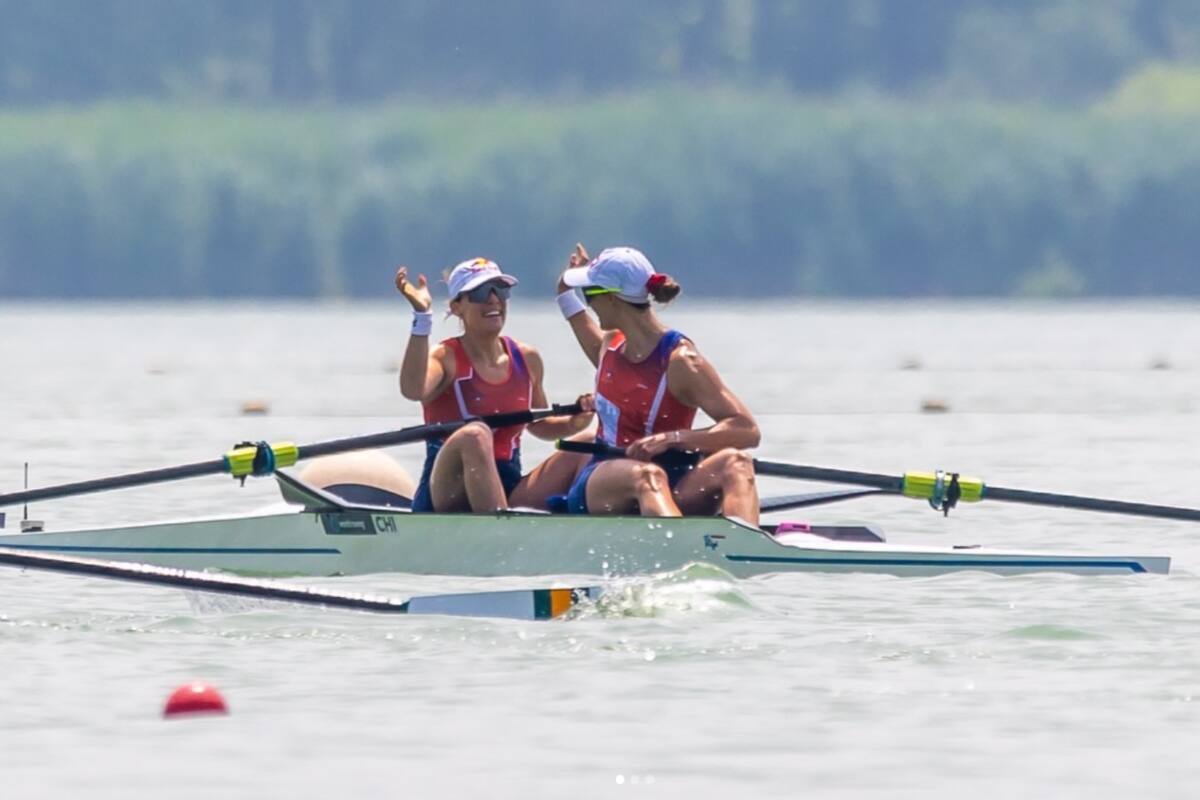 Clasificaron a la semifinal de Mundial de Remo. Foto: @antoniabraham