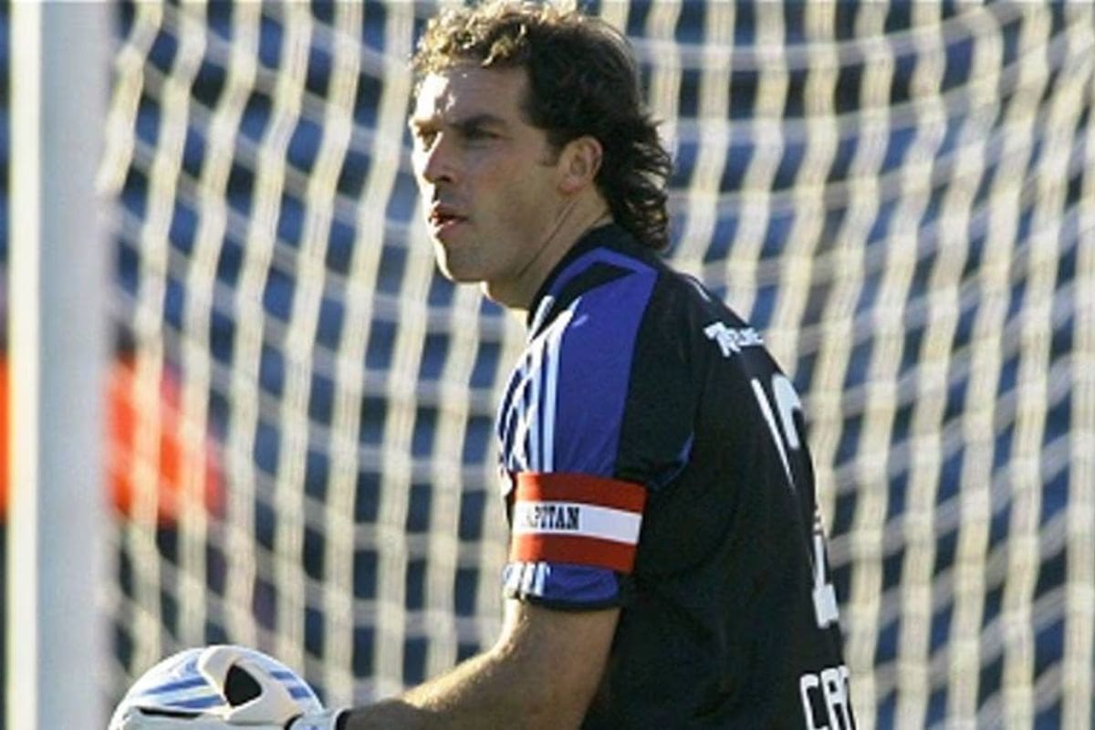 El hoy entrenador de Coquimbo Unido, en su época de jugador de Universidad de Chile.