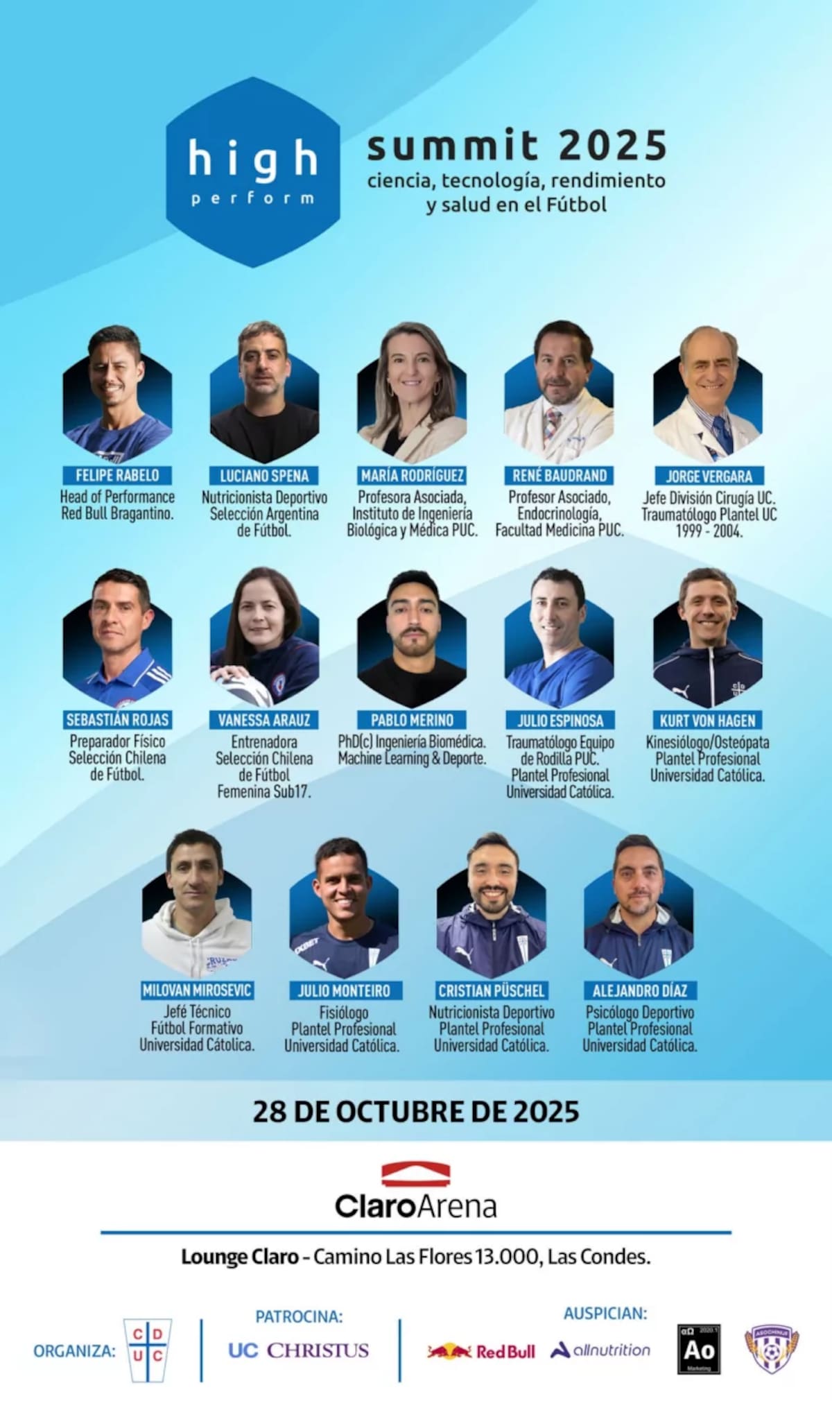 . Evento en el Claro Arena.