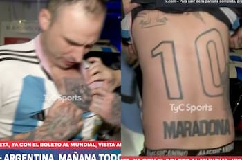 ¿Vendepatria? TV argentina dejó en evidencia a chileno que se tatuó a Diego Maradona