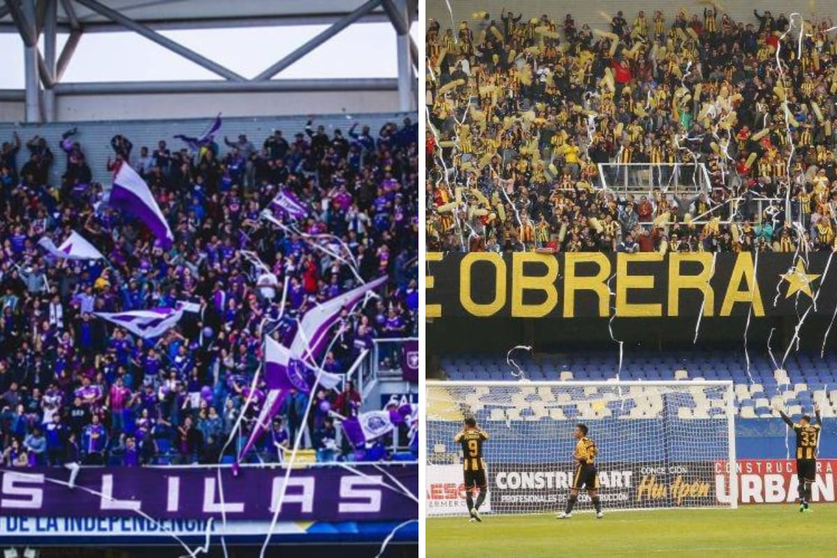El León de Collao es más popular que los Ferroviarios. Fotos: Facebook CSD Concepción y Facebook Fernández Vial.