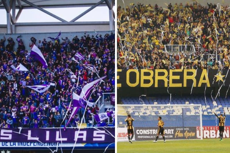 El León de Collao es más popular que los Ferroviarios. Fotos: Facebook CSD Concepción y Facebook Fernández Vial.