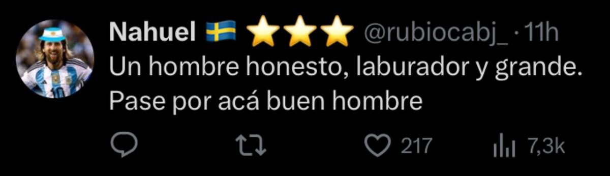 Hinchas argentinos contentos con la designación del chileno Piero Maza.