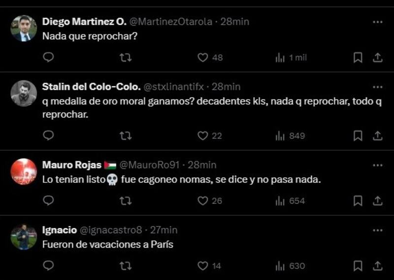 Hinchas chilenos critican a Tabilo y Jarry tras quedar eliminados en París 2024
