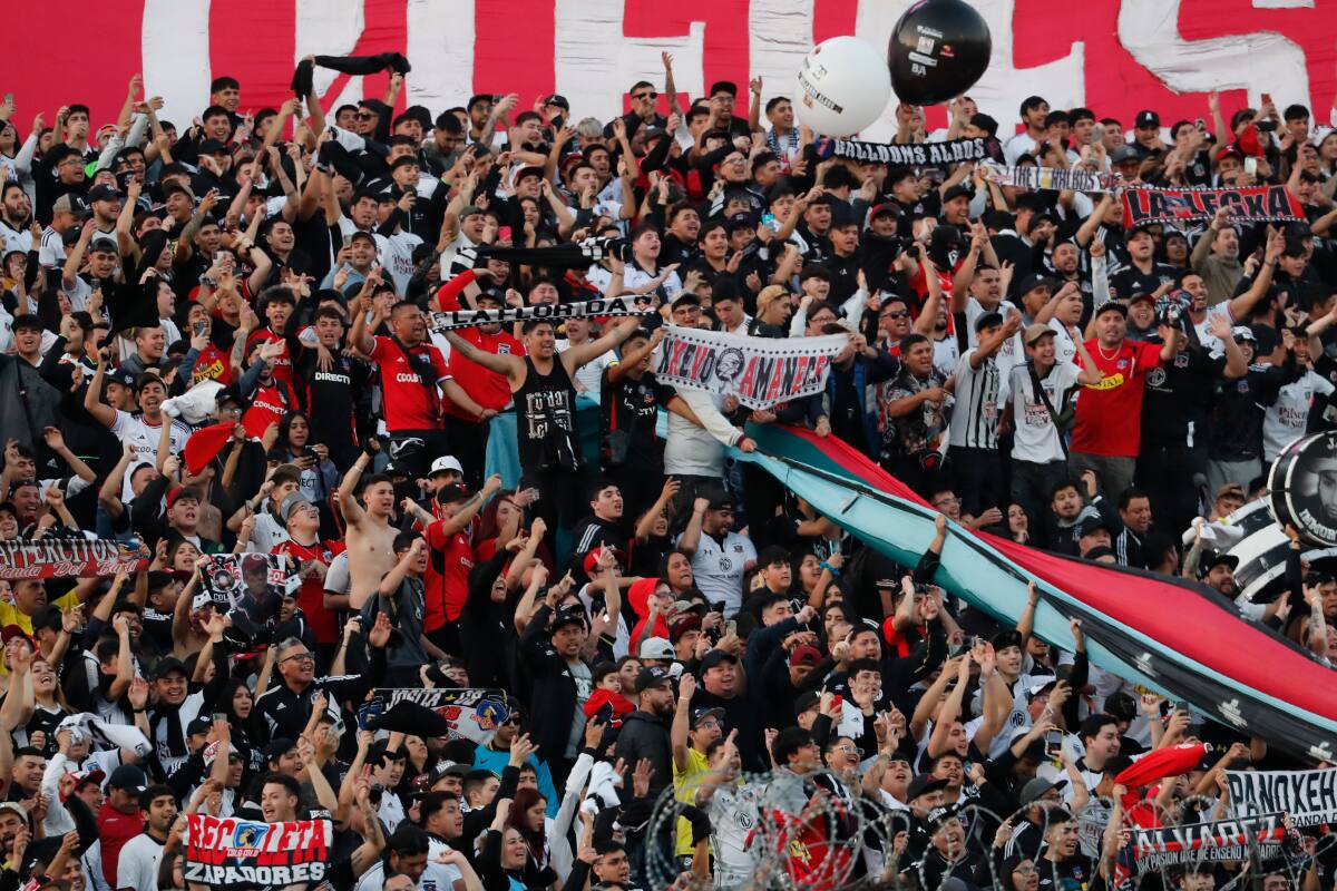 Los hinchas de Colo Colo ante Palestino por la Copa Chile (Foto: Aton)