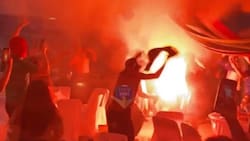 VIDEO | En pleno aniversario: así festejaron los hinchas de Audax Italiano el descenso de Unión Española