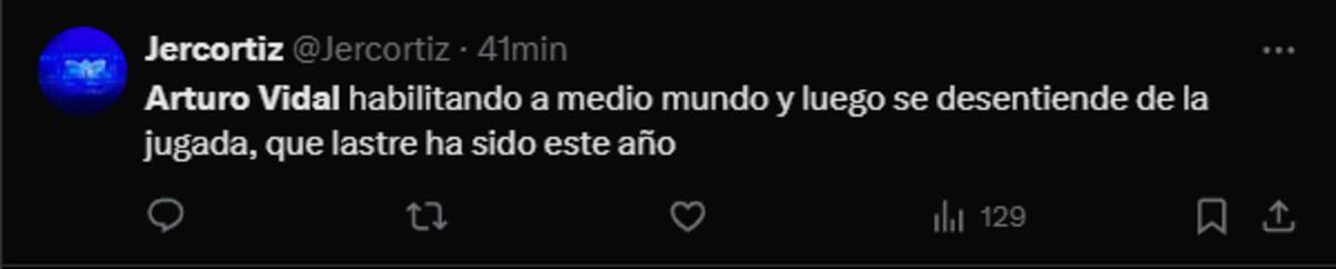 contra Arturo Vidal.