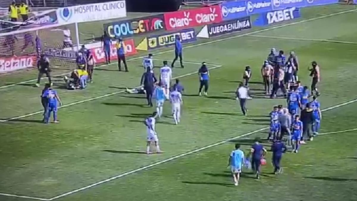 VIDEO | Hinchas de Everton invadieron la cancha y agredieron a sus jugadores en el partido frente a la UC