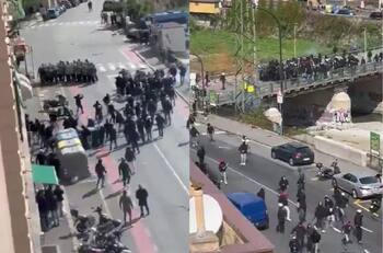 VIDEO | El Clásico en Italia que se transformó en una batalla campal