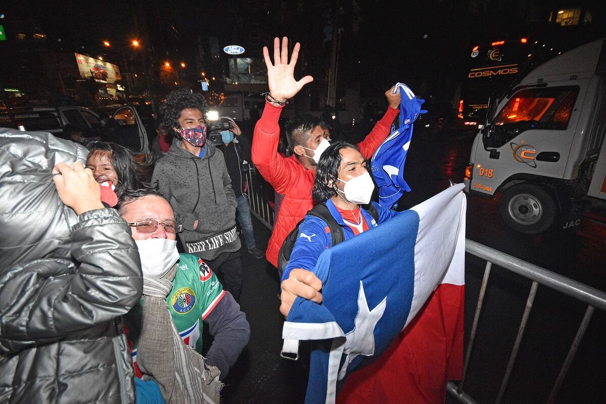 Hinchas de la Selección Chilena.
Gustavo Ticona/APG/Photosport