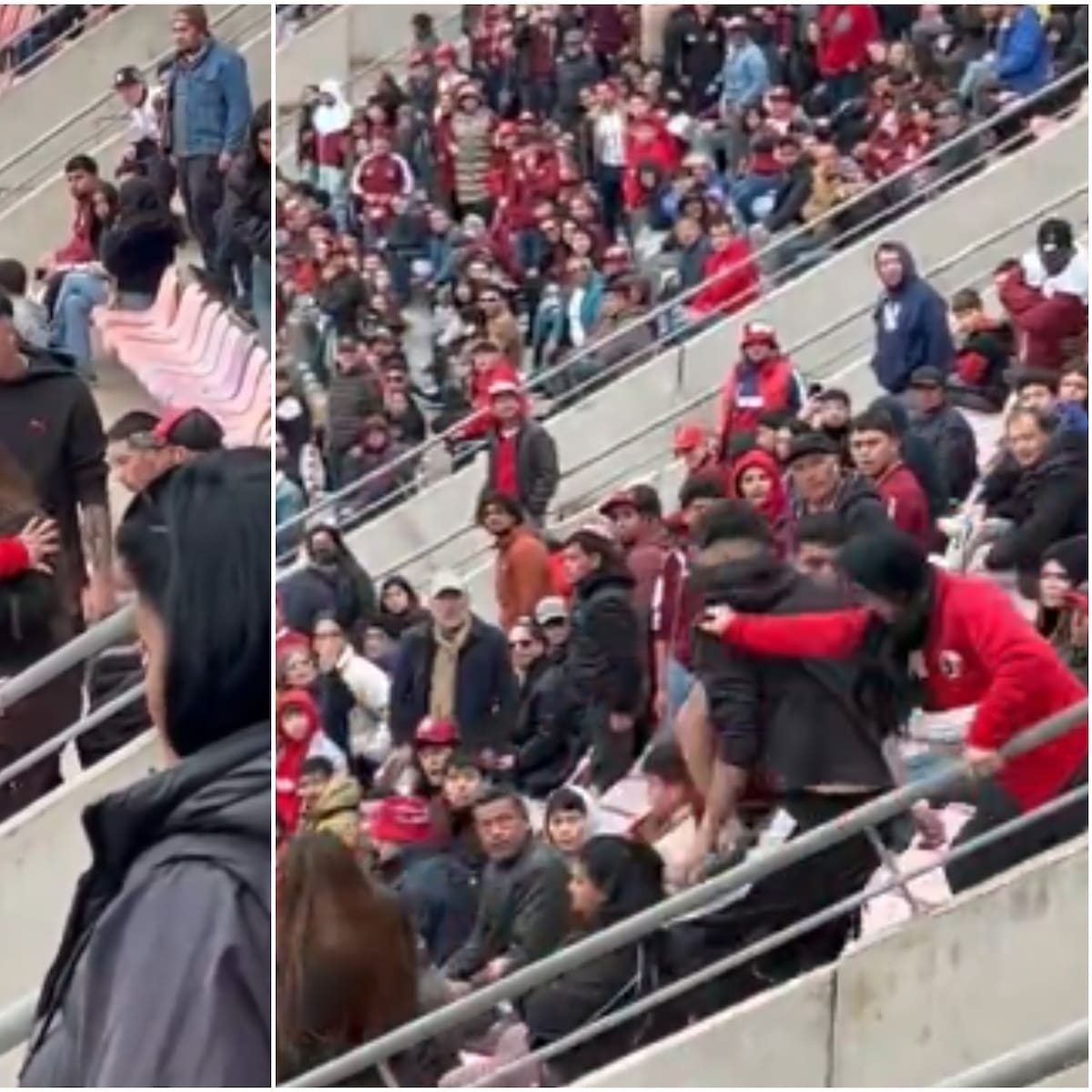 VIDEO | No se vio por TV: hinchas de La Serena sacaron a golpes a infiltrados de Colo-Colo en La Portada