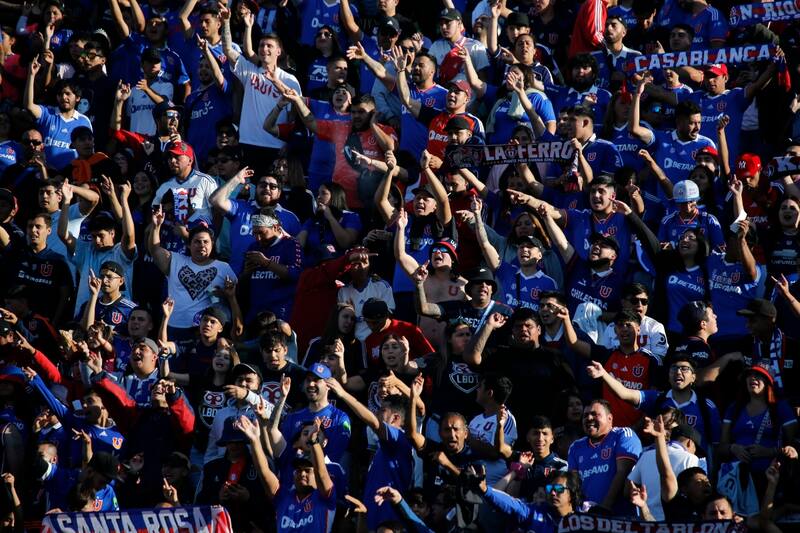 Hinchas de la U. Foto: Agencia Aton.