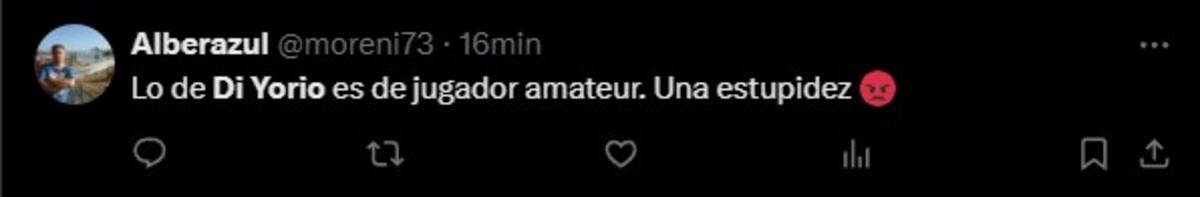 arremeten contra Lucas Di Yorio.