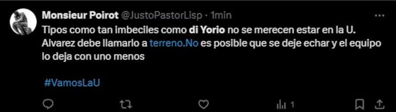 arremeten contra Lucas Di Yorio.