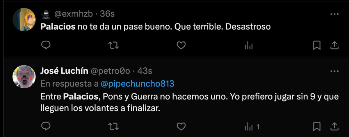 Hinchas de la U cuestionaron al Chorri Palacios.