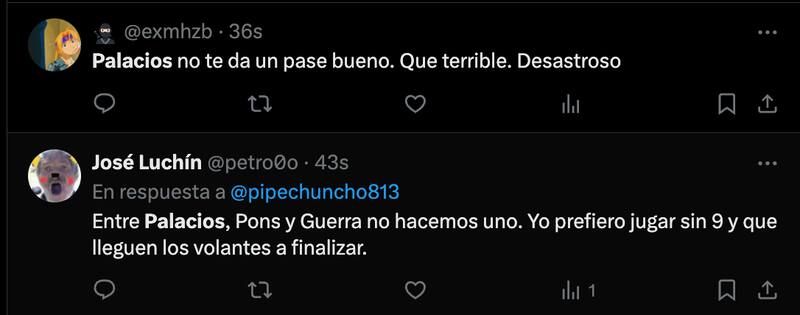 Hinchas de la U cuestionaron al Chorri Palacios.
