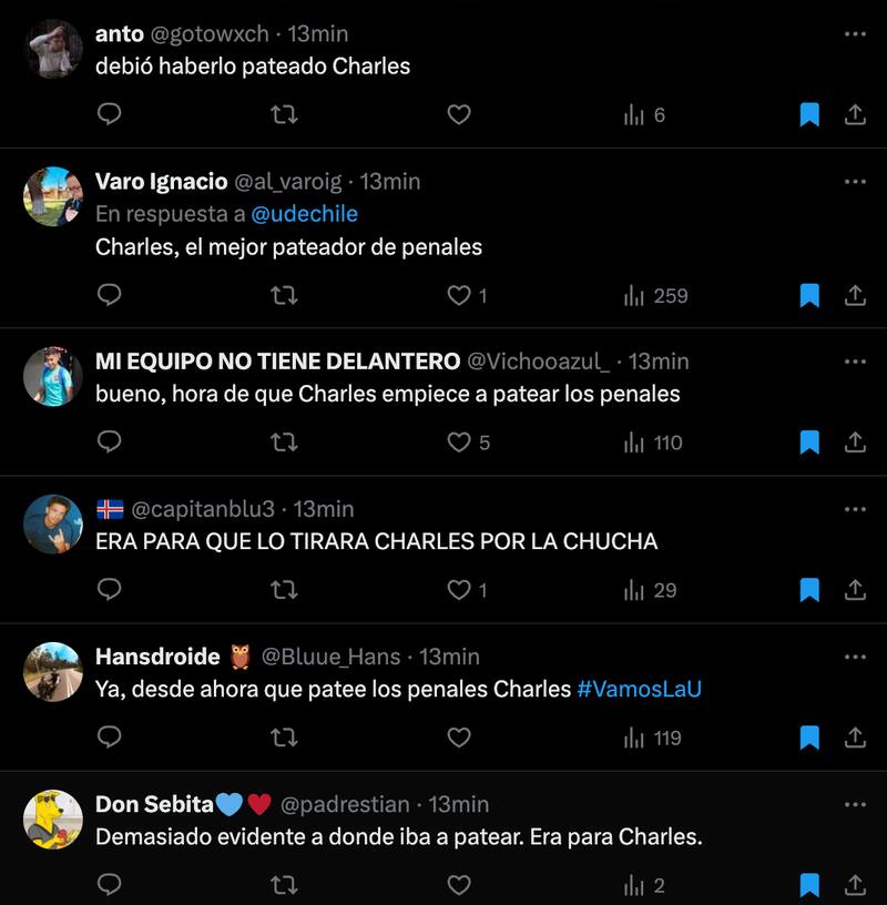 Hinchas de la U enfurecidos por penal fallado de Leandro Fernández: “Era para Charles Aránguiz”