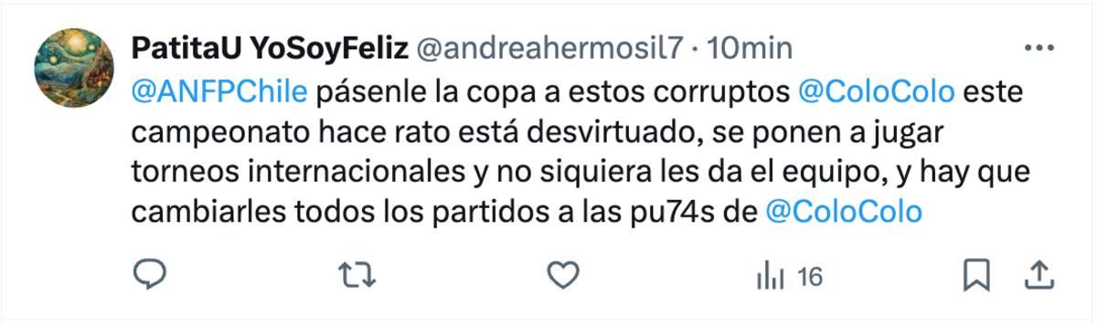 Hinchas de la U furiosos tras reprogramación del duelo entre Unión La Calera y Colo Colo.