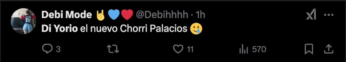 Hinchas de la U reaccionaron al debut de Lucas Di Yorio.