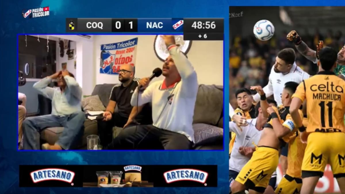 VIDEO | “¡La p...!”: así reaccionaron en vivo hinchas de Nacional al gol en los descuentos de Coquimbo