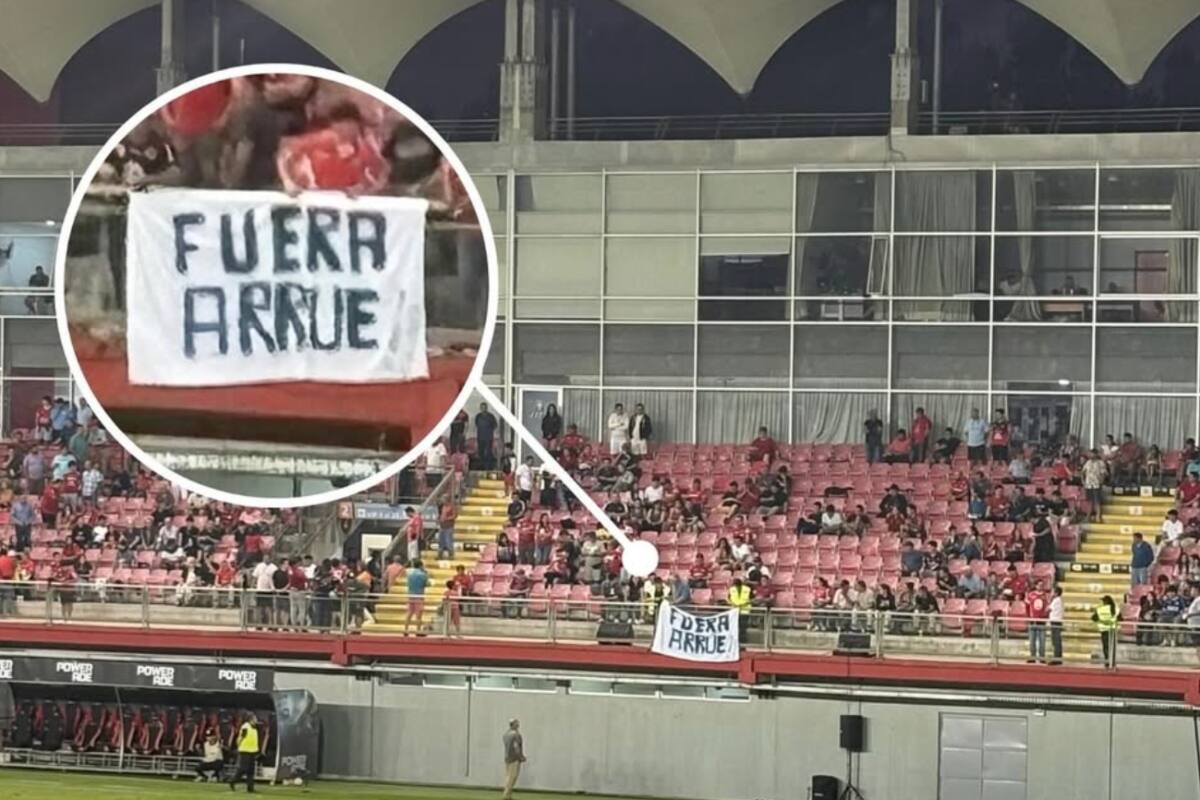 Los fanáticos del Diablo Rojo mostraron su descontento hacia Francisco Arrué. Foto: Rincón del Rojo.