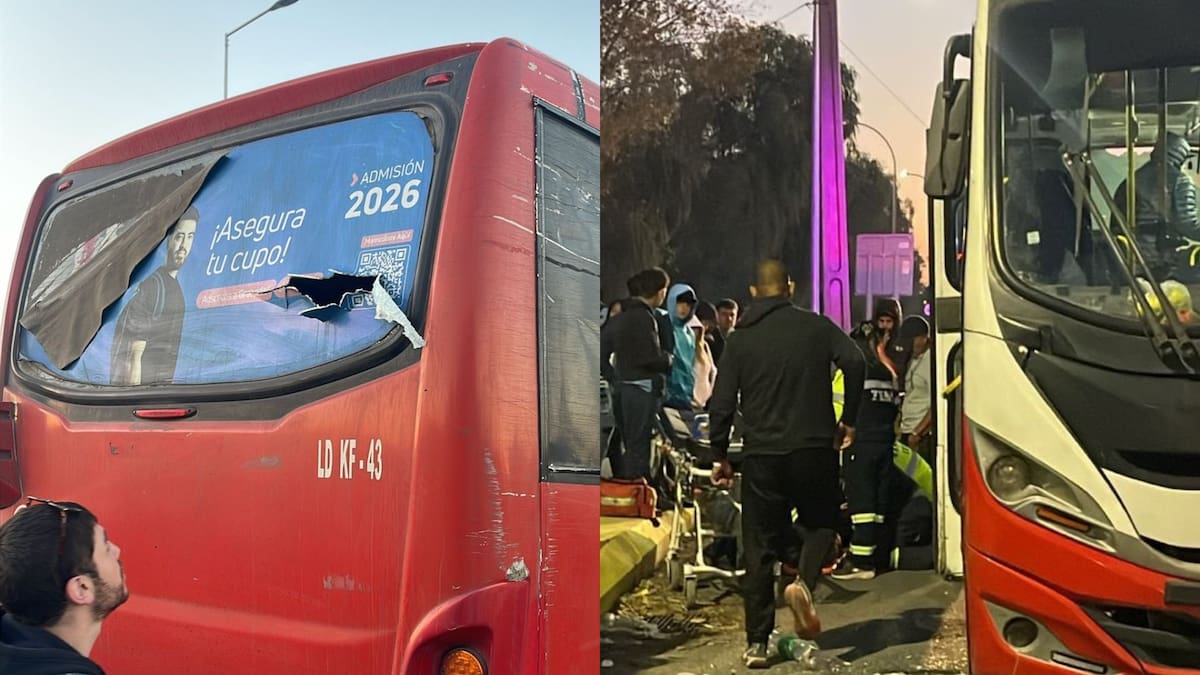 Micros apedreadas y varios lesionados: denuncian graves incidentes entre barras tras partido del fútbol chileno