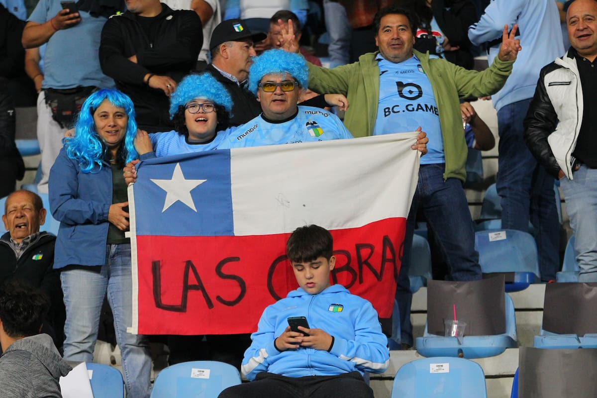 Los Celestes fueron el único equipo chileno que ganó en la primera fecha de Copas. Agencia Aton