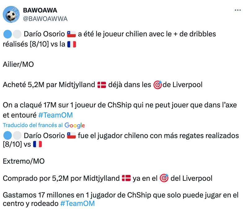 Hinchas de todo el mundo alaban a Darío Osorio