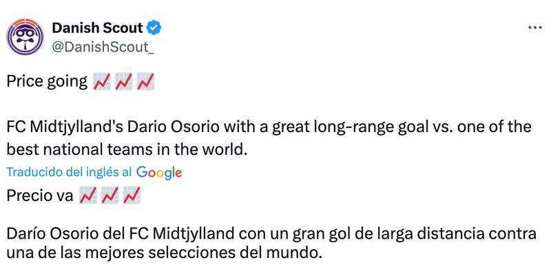 Hinchas de todo el mundo alaban a Darío Osorio