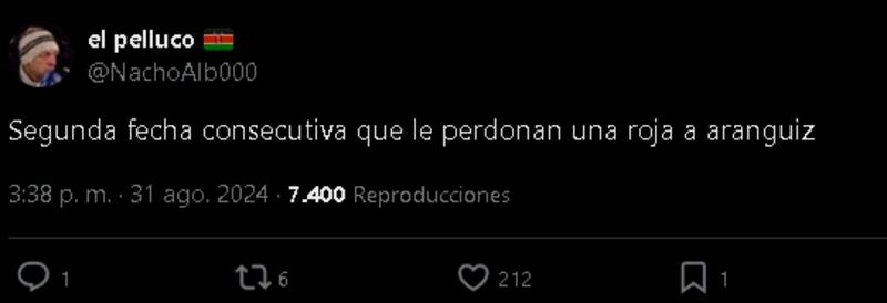 Hinchas reaccionan a las faltas de Aránguiz y Falcón.