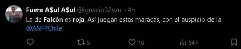Hinchas reaccionan a las faltas de Aránguiz y Falcón.
