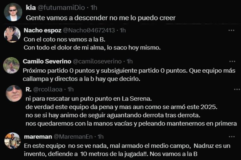 Los fanáticos están furiosos por la derrota de su equipo.