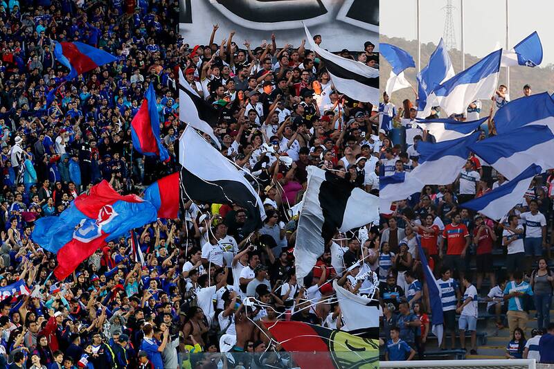 HInchas universidad de Chile, Colo Colo, Universidad Católica