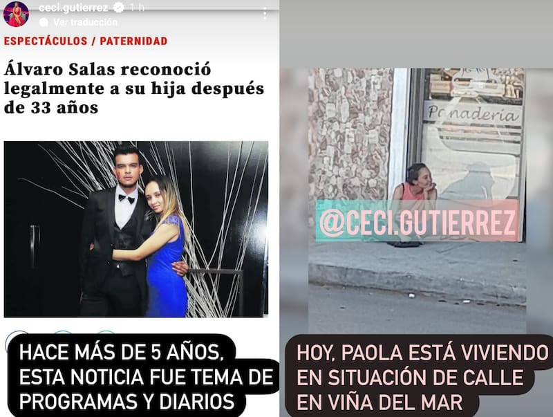 Historia de Cecilia Gutiérrez. Créditos: Instagram