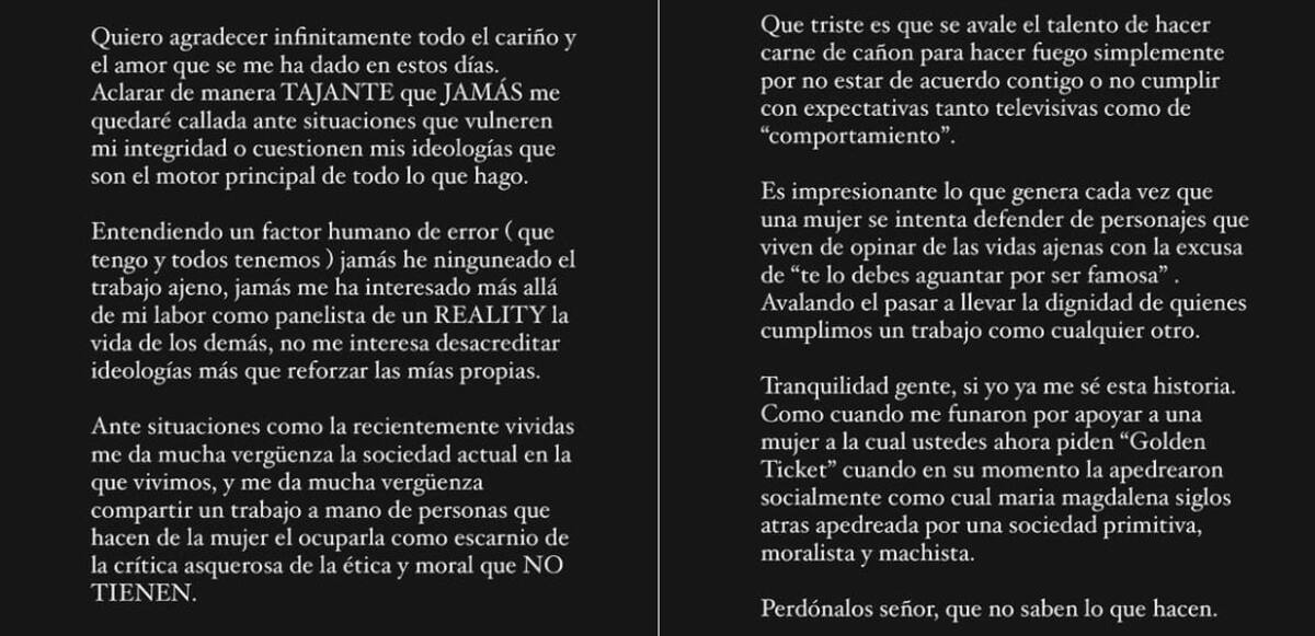.Historia de Constanza Capelli. Créditos: Instagram