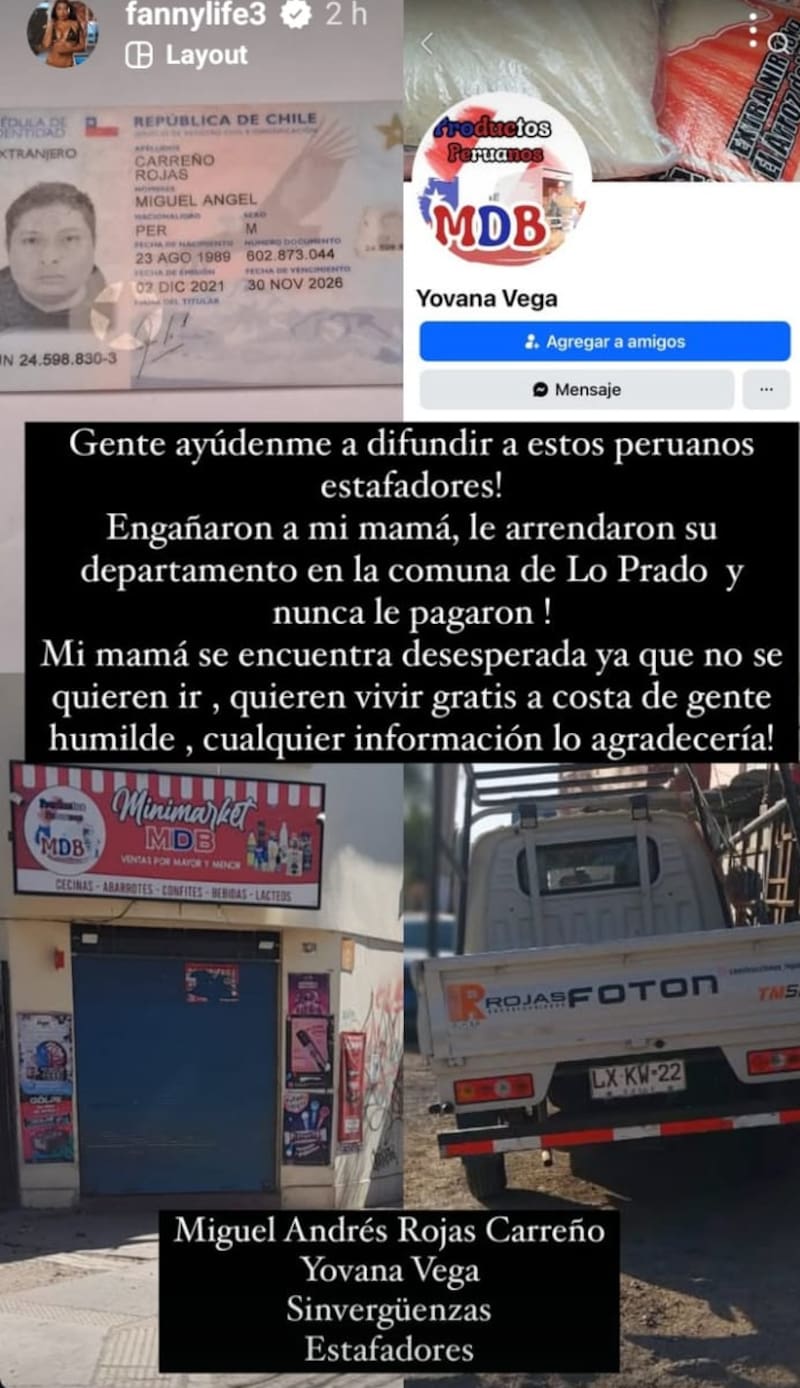 La influencer funó a los arrendatarios de su madre. Créditos: Instagram