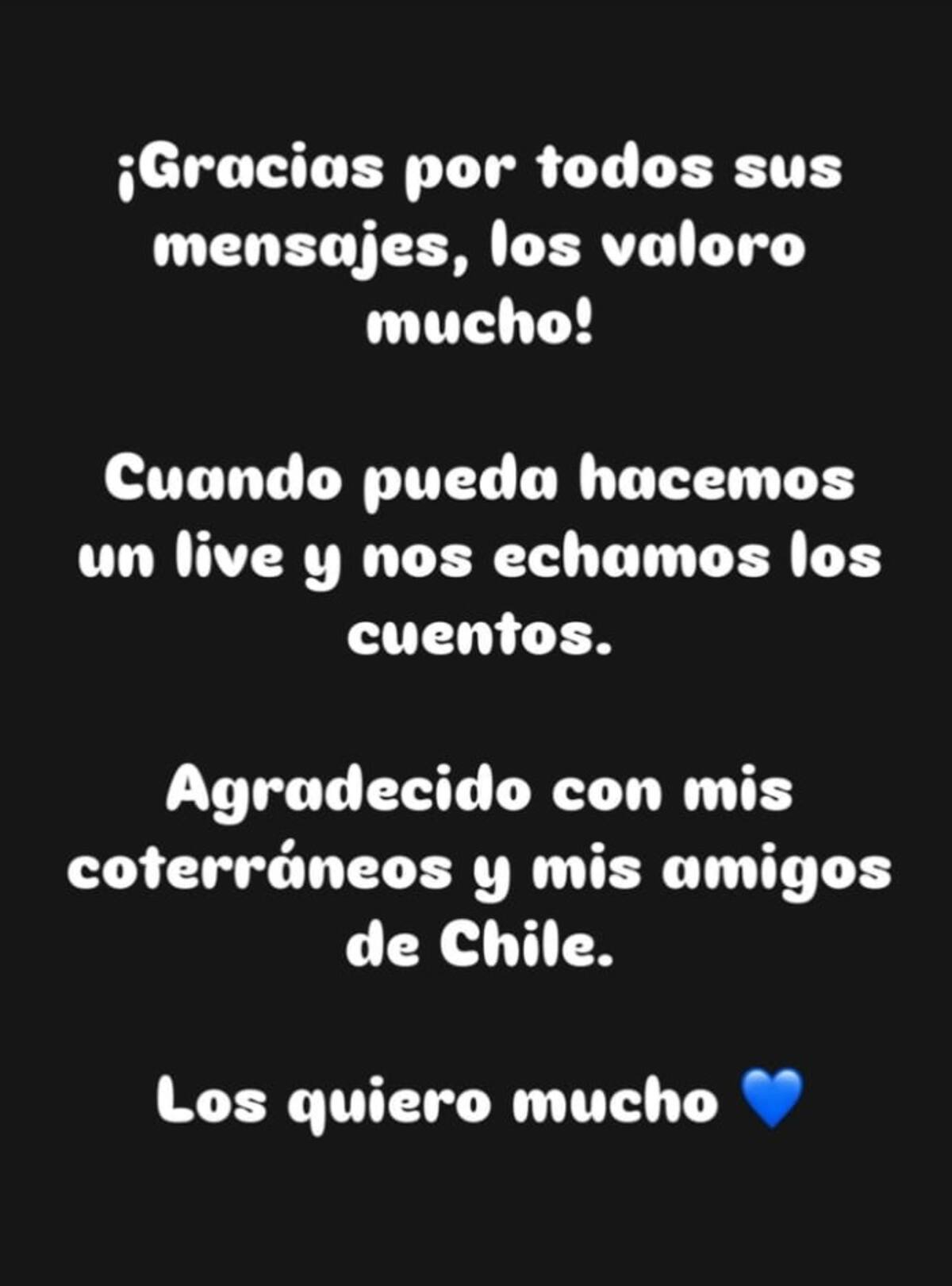 El comediante compartió un nuevo mensaje. Créditos: Instagram
