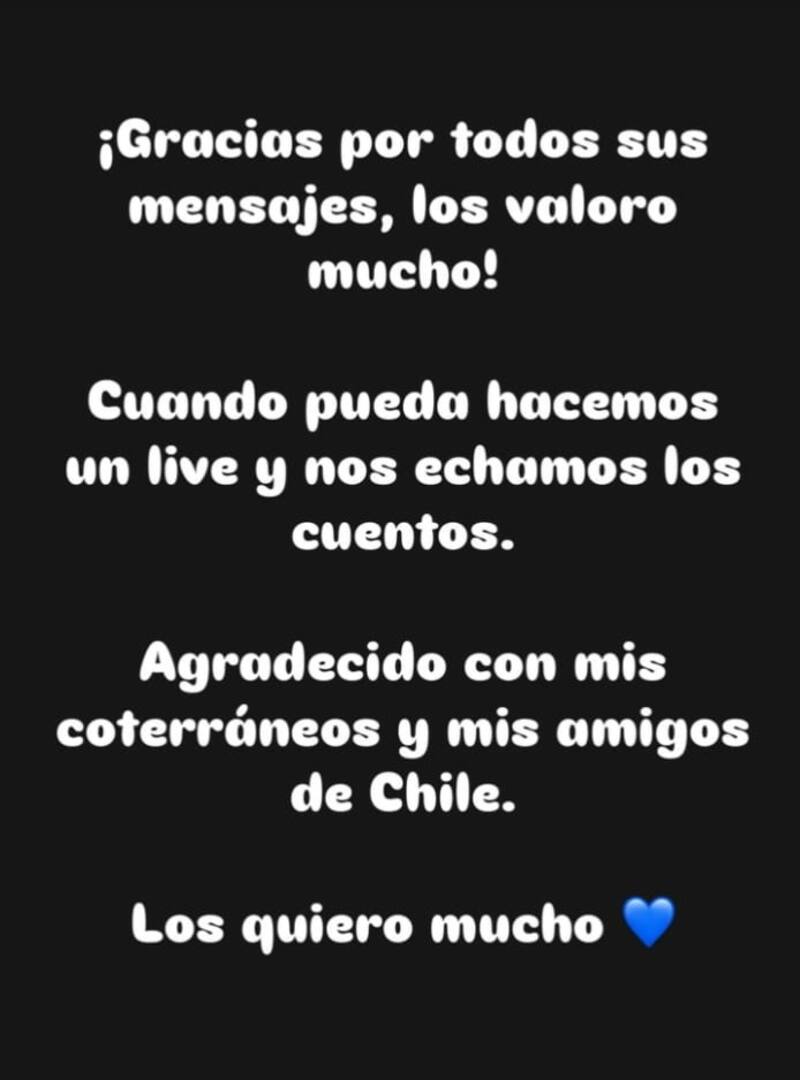 El comediante compartió un nuevo mensaje. Créditos: Instagram