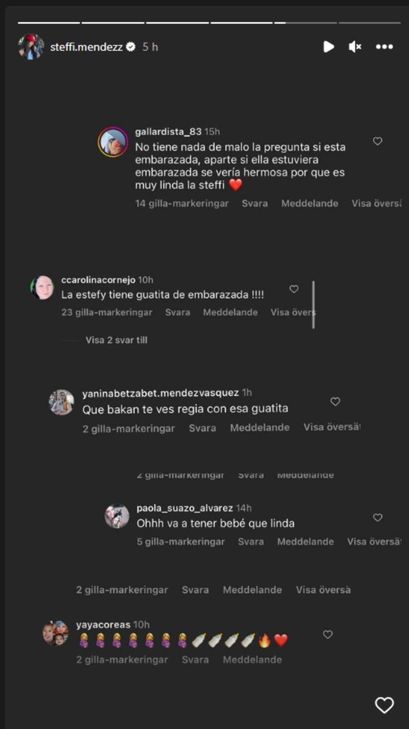 Steffi Méndez aclaró rumores de embarazo por Instagram.