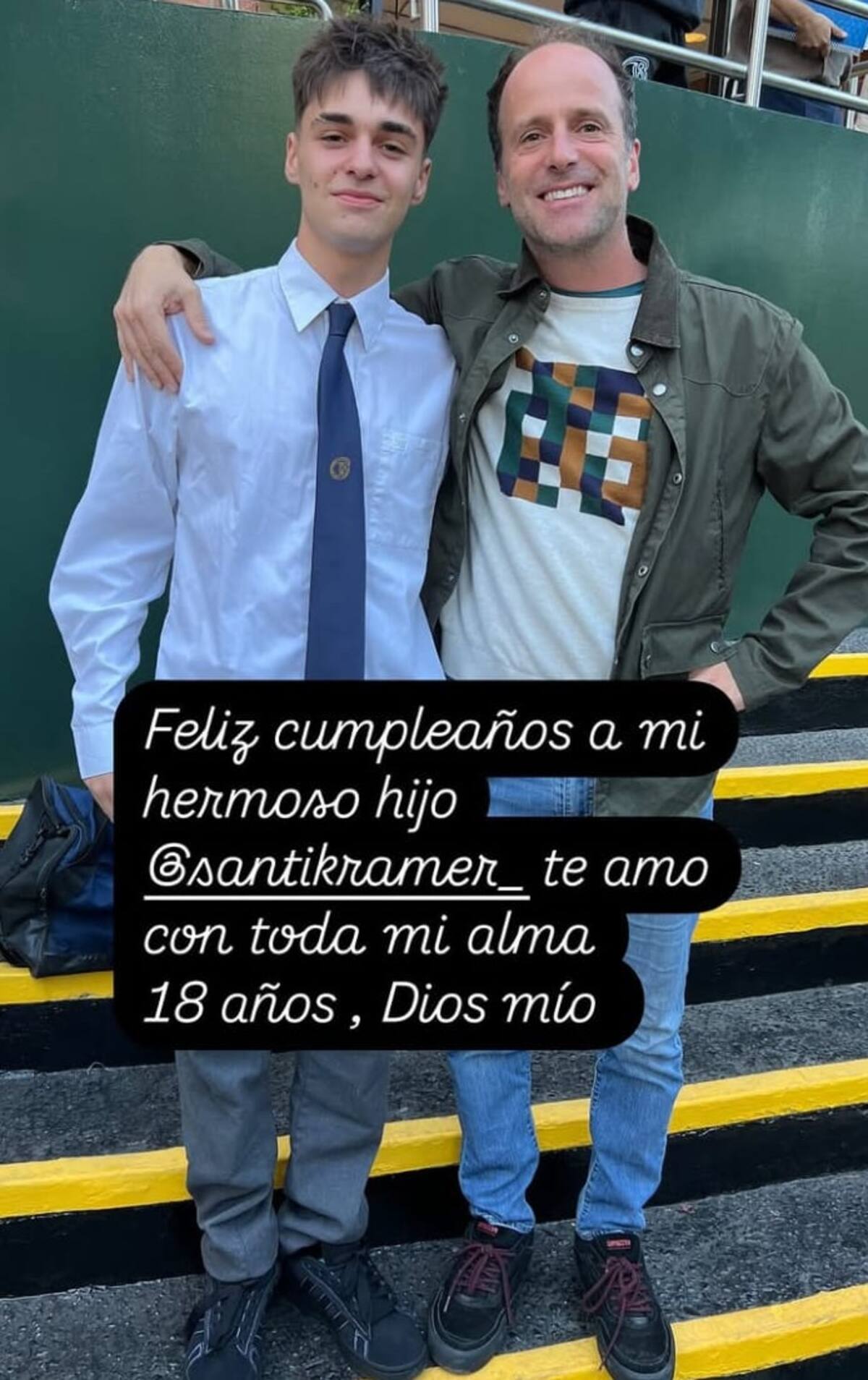 El comediante felicitó a su hijo en su cumpleaños. Créditos. Instagram