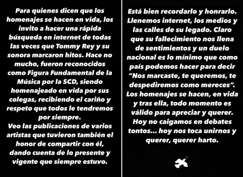 El cantante compartió un emotivo mensaje. Créditos: Instagram