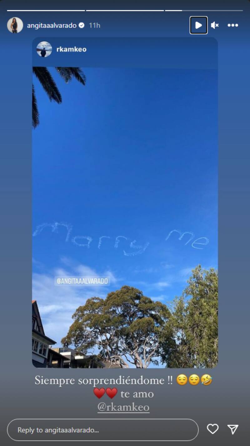 Angie Alvarado comparte el increíble regalo que le hizo Rodolfo Kamke, su futuro esposo.