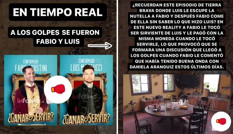 Historias de Infama. Créditos: Instagram