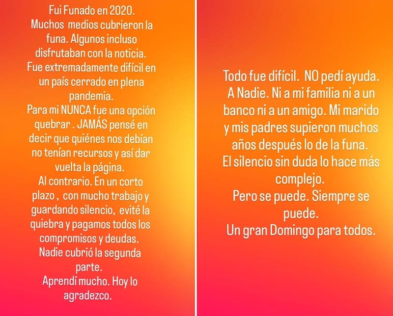 El periodista se defendió de los dichos de Daniella Campos. Créditos: Instagram